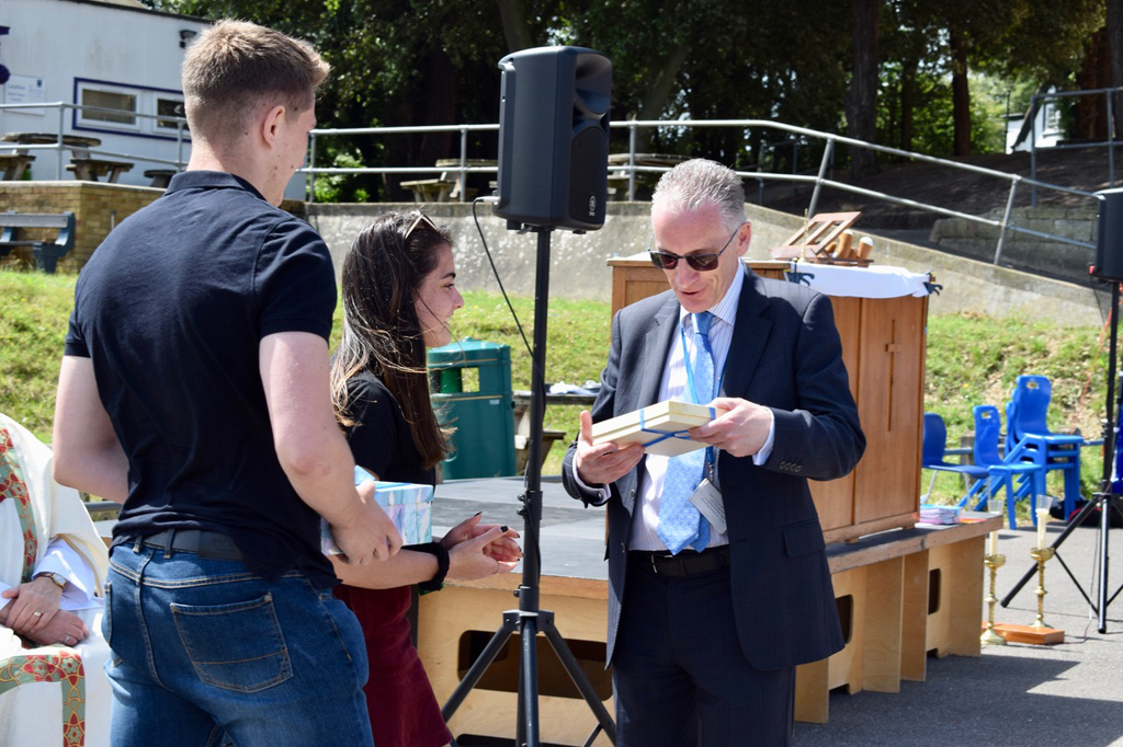 David Todd KSG being presented with his award