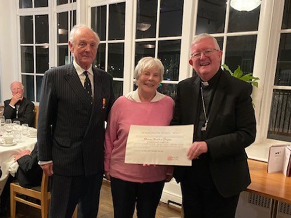 Peter Horgan receives his KCSG award